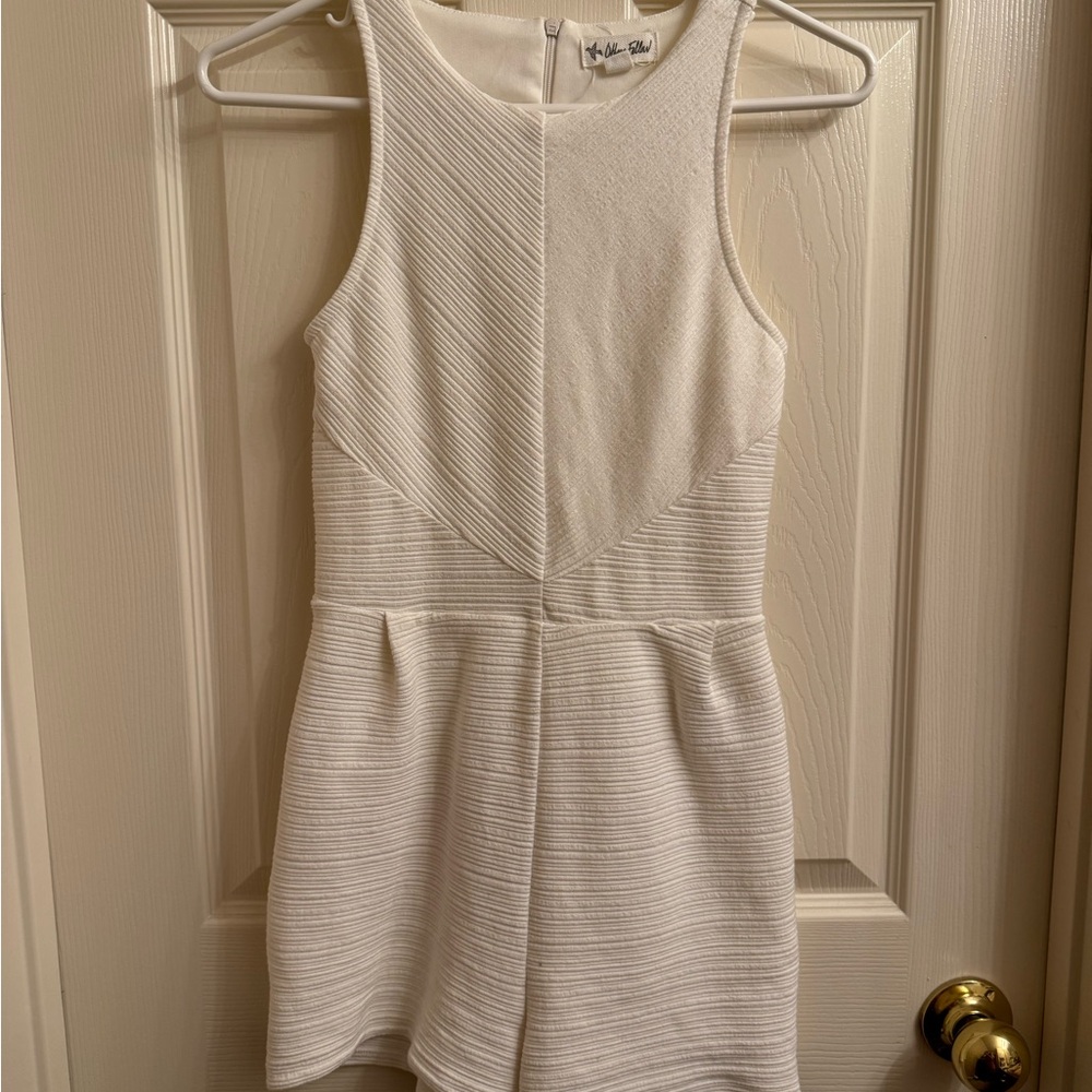 Others Follow White Textured Top